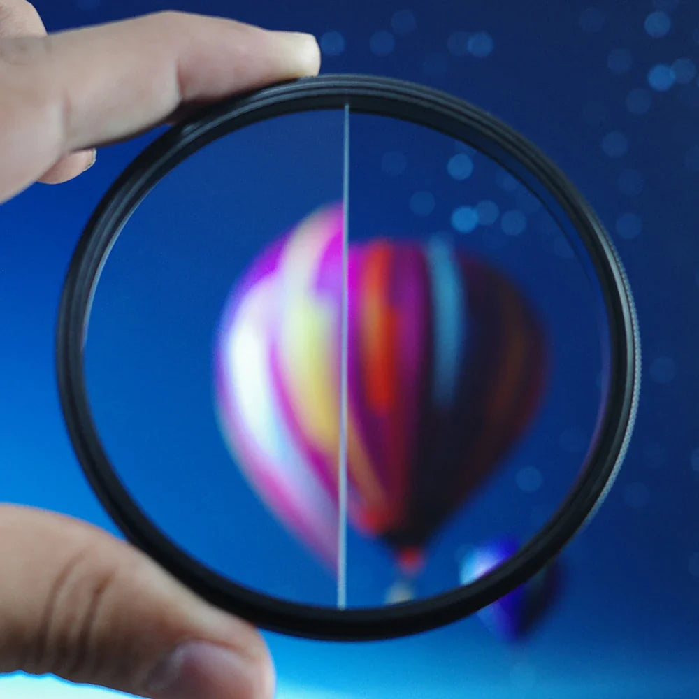 Split Diopter Prism Camera Filter - Foreground Magnifying Blur Effect for Film, Television, and SLR Photography Accessories