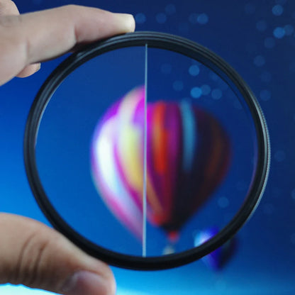 Split Diopter Prism Camera Filter - Foreground Magnifying Blur Effect for Film, Television, and SLR Photography Accessories
