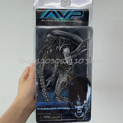 NECA Grid Warrior Xenomorph Action Figure – Alien vs Predator Collectible Toy Gift