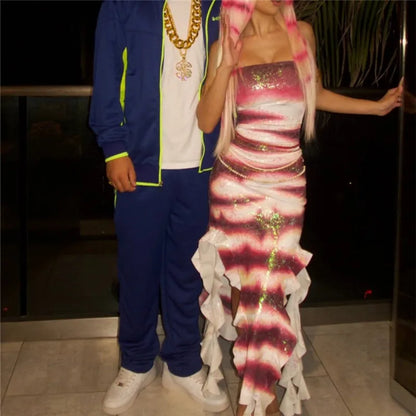 Shark Tale Costume for Adults - Oscar & Lola Couple Halloween Fish Cosplay Outfit