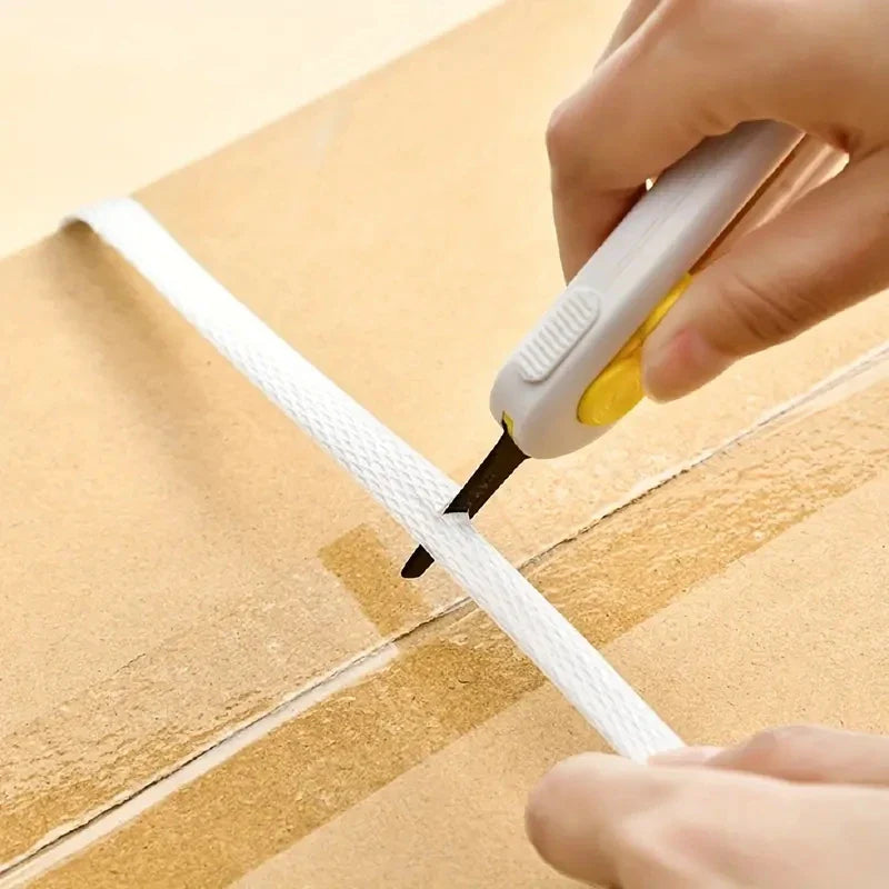 Magnetic Mini Box Cutter - Portable Letter Opener and Paper Cutter with Retractable Blade, Durable ABS Material