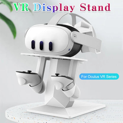 VR Stand Display Holder & Controller for Meta Quest 3/Pro, Oculus Quest 2 – Rechargeable Display Stand