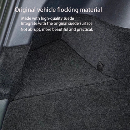 Tesla Model Y Berlin/Austin 2022-2025 Trunk Side Storage Bins – TPE Cargo Organizer with Carpet Lids
