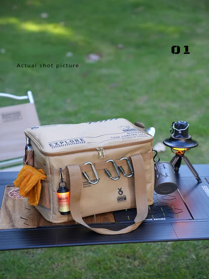 42L Large Outdoor Camping & Picnic Storage Box – Tactical Gear, Cookware & Equipment Organizer