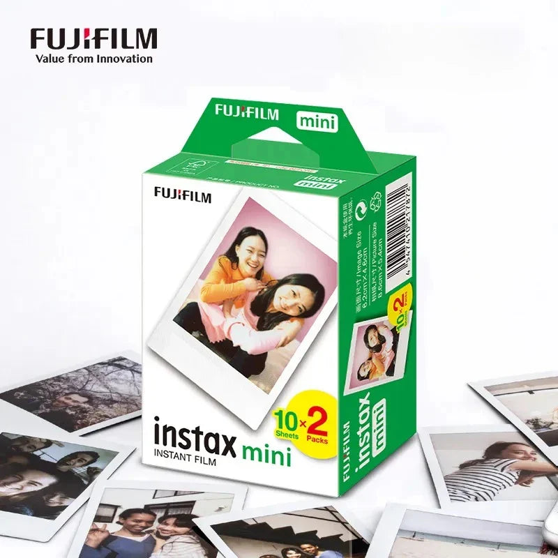 Fujifilm Instax Mini White Edge Film – 10/20 Sheets for Mini 11, 9, 8, 25, 50s Instant Cameras