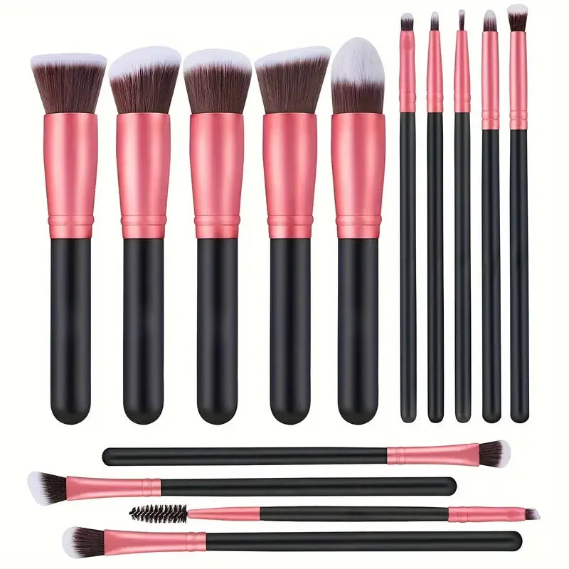 14PCS Makeup Brushes Set – Soft & Fluffy Foundation, Blush, Powder, Eyeshadow Brushes, Perfect Christmas Gift