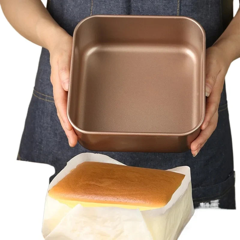 7/8/9 Inch Square Cake Mold – Sponge and Fluffy Cake Pan for Family Baking, Pastries, Cookies, and Chocolate Making