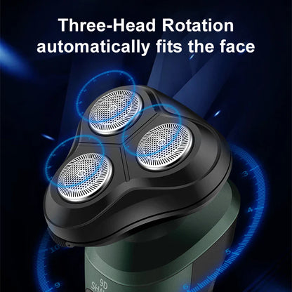 New 9D Electric Shaver – USB Rechargeable High-Power Full-Body Beard Razor for Car and Home