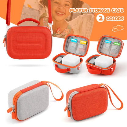 Hard Carrying Case for Yoto Mini Player — Kids Music Player Storage Bag with Large Card Holder
