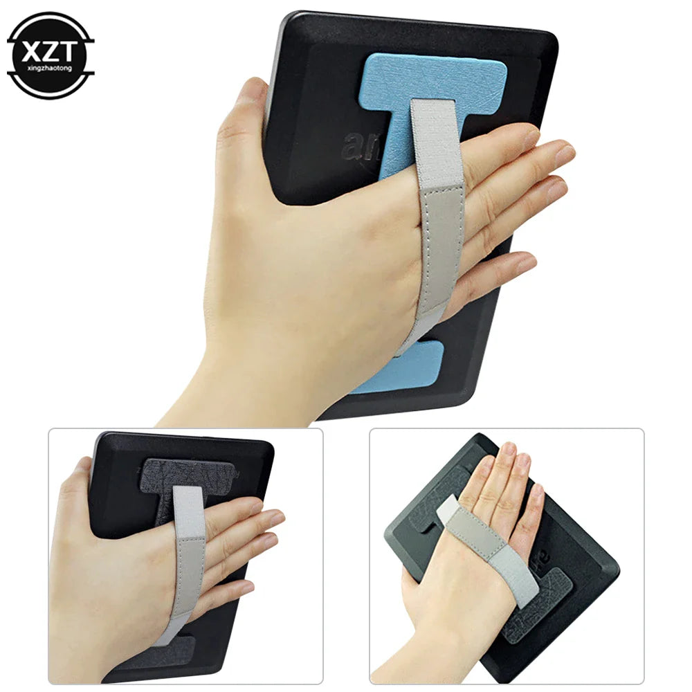 Universal Tablet Hand Grip Strap Holder: Anti-Slip Finger Sling Band Handle Stand Sticker for 6-10.5 inch Kindle Tablet PC