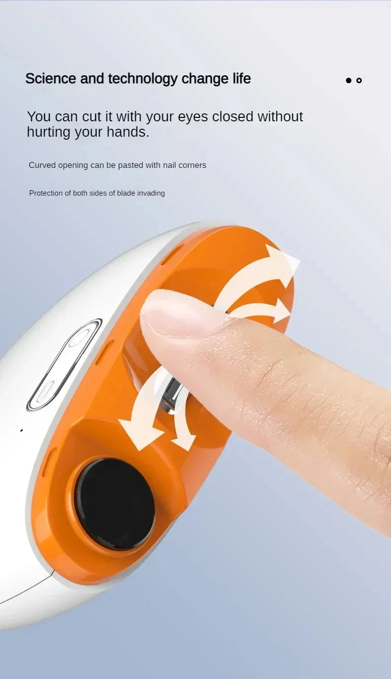 Xiaomi 2-in-1 Smart Electric Nail Clippers – Automatic Polished Armor Trim for Children’s Nail Care