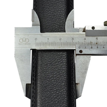Genuine Leather Men's Click Belt – Luxury Designer Automatic Buckle for Jeans, High-Quality Waist Strap