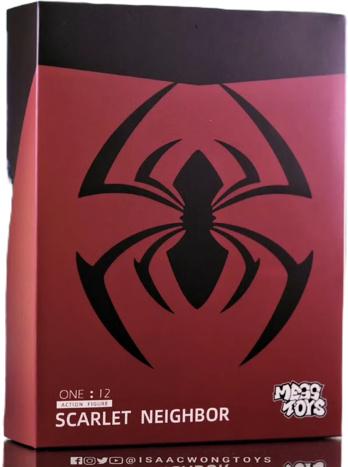 Mess Toys Scarlet Spider Action Figure – Kaine Parker Black Suit Symbiote Anime Collectible Toy Gift