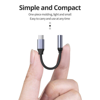 USB Type C to 3.5mm Aux Adapter - Type-C to 3.5mm Jack Audio Cable Converter for iPhone 15, Samsung Galaxy S21 Ultra, S20