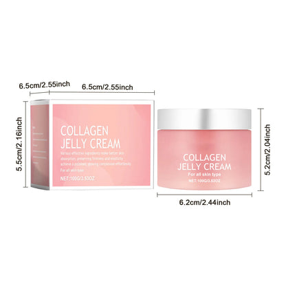 100g Collagen Jelly Cream – Anti-Aging, Anti-Wrinkle, Hydrating, and Skin Tightening Moisturizer for Soft, Firm Skin