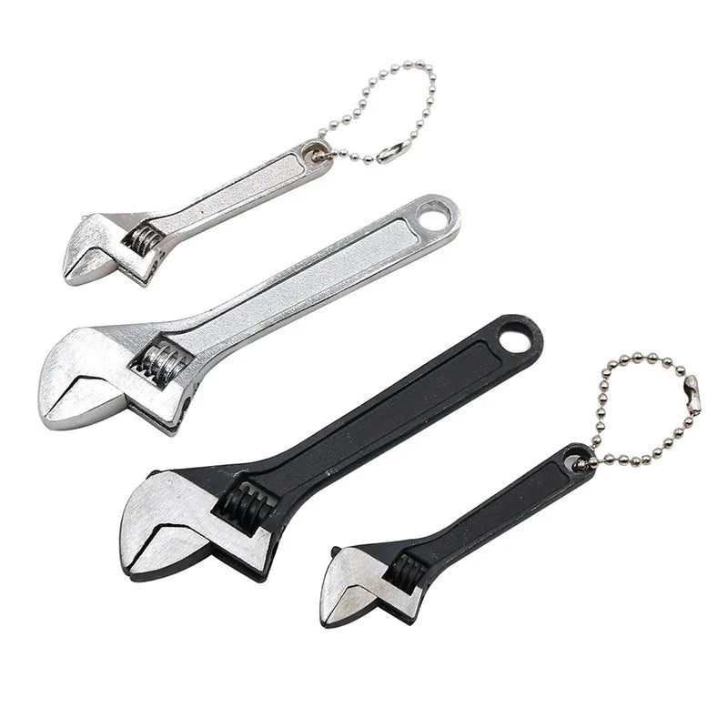 Mini Adjustable Spanner Wrench Set – 2.5/4 Inch Open-End Portable Hand Tools