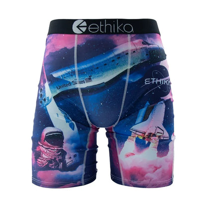 ETHIKA Men’s Sexy Breathable Boxer Shorts Plus Size S-3XL Swimming Underwear Trunks