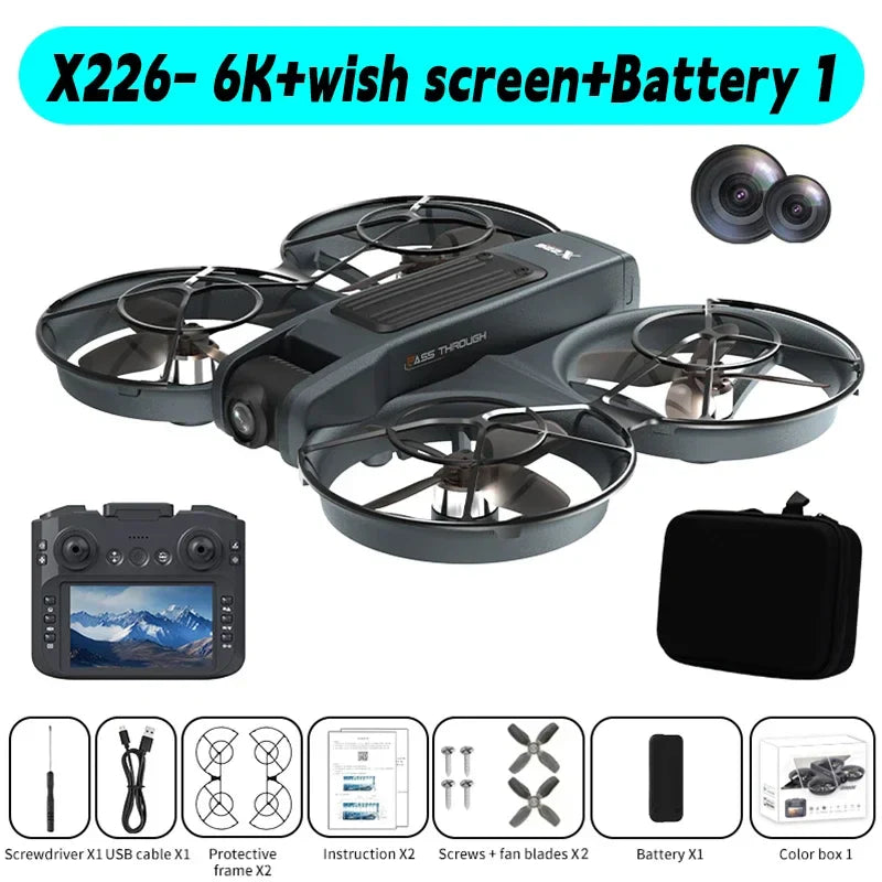 Xiaomi Drone X226/X226VR 8K HD Wide-Angle Camera WiFi FPV Foldable Quadcopter with Large Screen