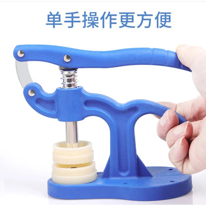 Pressure Repair Press Tool – Watch Back Closer with 12 Plastic Dies, Watchmaker Case Crystal Glass Hand Tools & Accessories