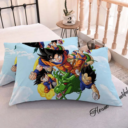 DRAGON BALL Anime Pillowcase – Cute Printed Pillow Cover for Comfortable Home Bedding & Gifts