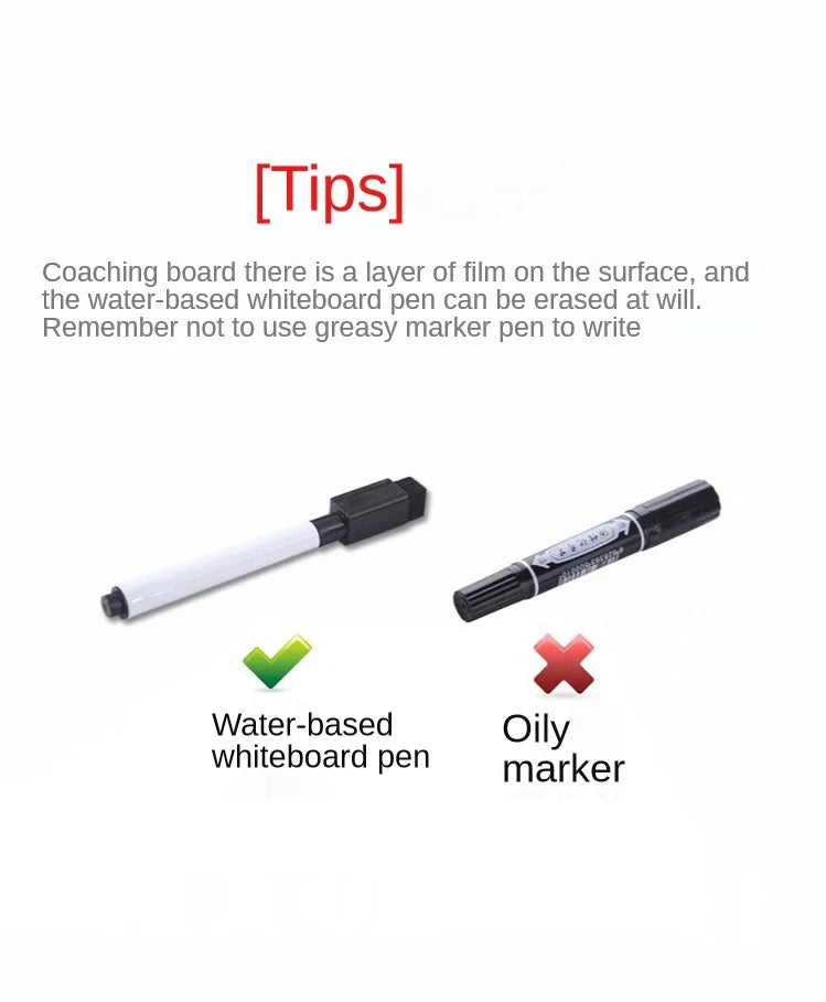 Folding Magnetic Basketball Coach Board – Portable Tactical Clipboard for Training & Game Strategy
