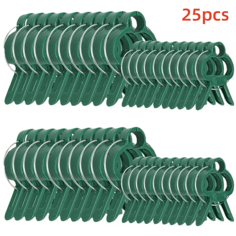 20pcs Reusable Plant Fixing Clips – Greenhouse Brackets for Vines, Flowers, Seedlings & Garden Stem Support