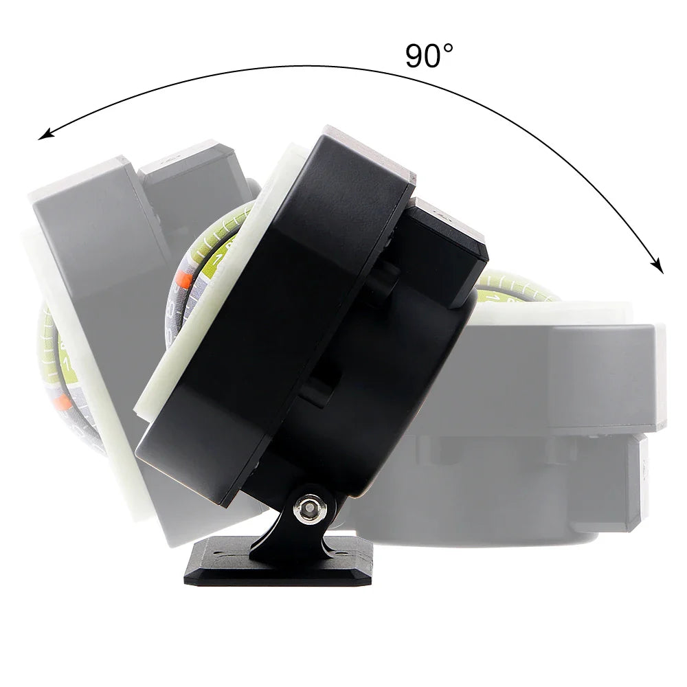 High-Precision Car Inclinometer & Compass — Built-in LED Slope Meter, Vehicle Angle & Gradient Level