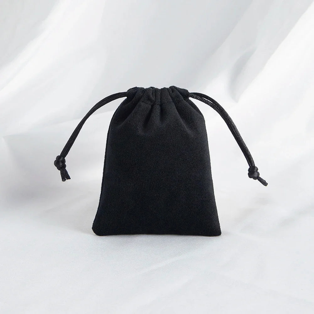 100-Pack Velvet Drawstring Jewelry Pouches - Personalized Logo Gift Bags for Wedding Favors, Candy & Makeup Packaging