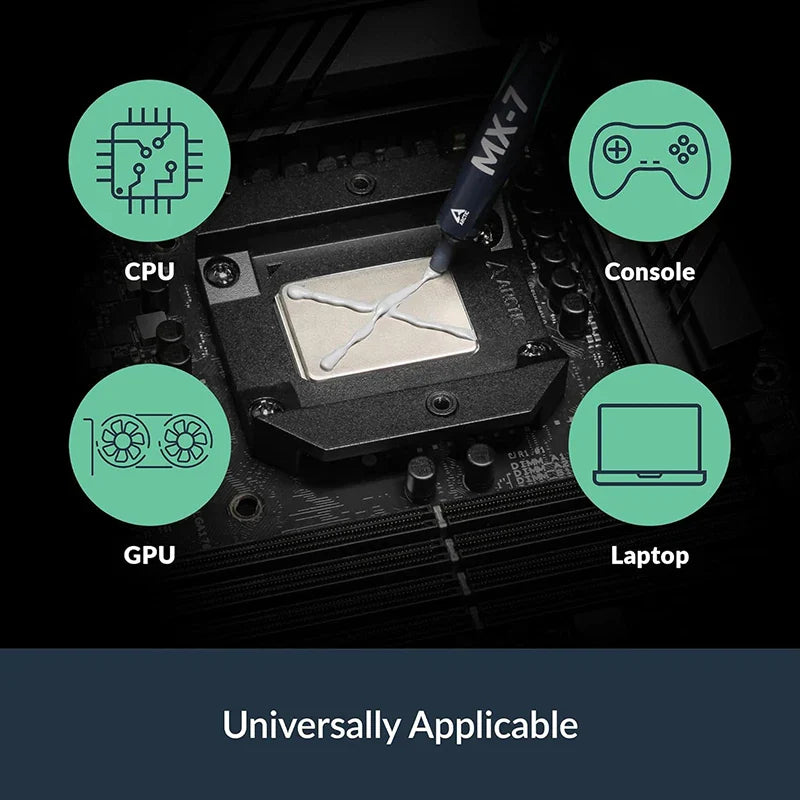 ARCTIC MX-7 High Performance Thermal Paste – Ultimate CPU, GPU, Laptop & Console Cooling Compound (2g/4g/8g)