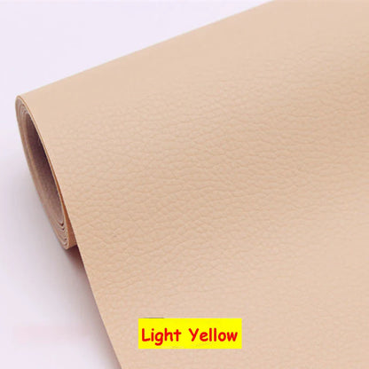 Large Self-Adhesive PU Leather Repair Patch – Faux Leather Tape for Sofa, Car & EV Seats