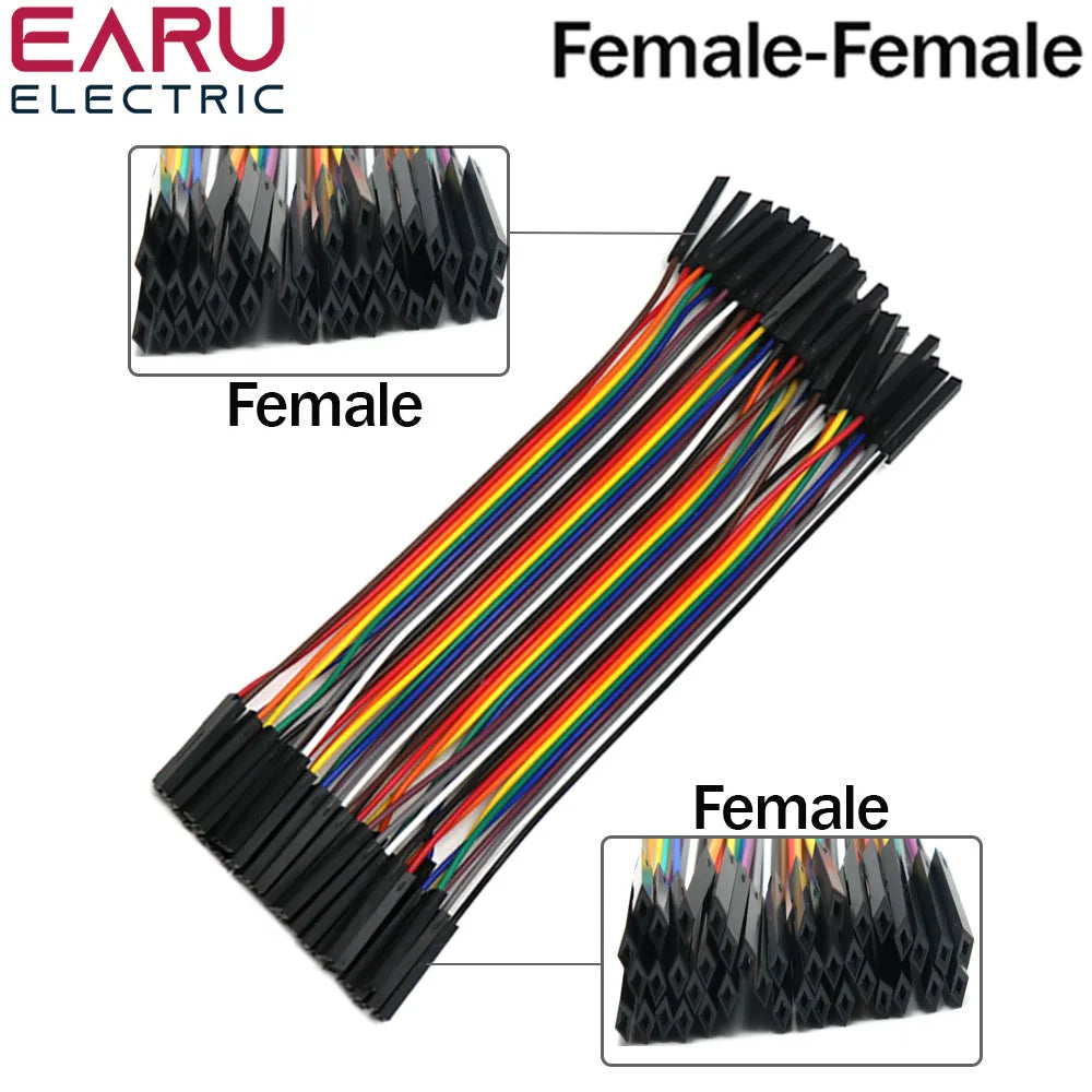 40-Pin Dupont Jumper Wires — 10/20/30cm Male-to-Male, Female-to-Female, Male-to-Female Cable for PCB DIY Kits