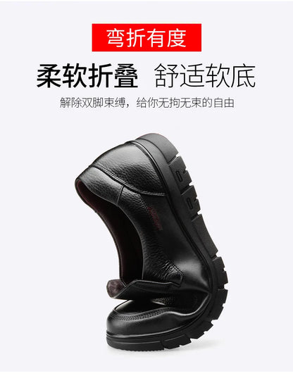 Genuine Leather Handmade Men's Shoes – Casual Loafers, Breathable Slip-On Walking Sneakers for Outdoor Wear