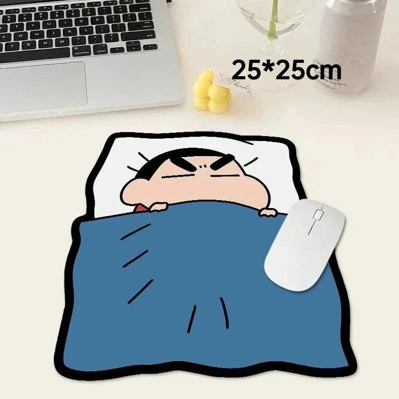 Crayon Shinchan Mouse Pad - Cute Anime Desk Mat with Soft Surface & Non-Slip Base