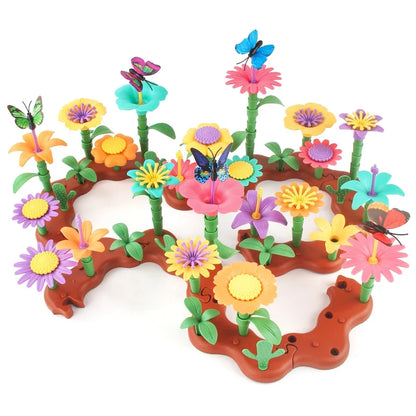STEM Flower Garden Building Toy - Creative Educational Construction Set for Kids Ages 3-7