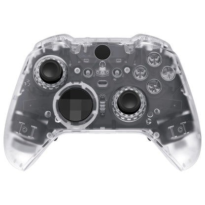 eXtremeRate Clear Full Shell Replacement Kit for Xbox Elite Series 2 Core Controller Model 1797 – Faceplate, Back Plate & Buttons