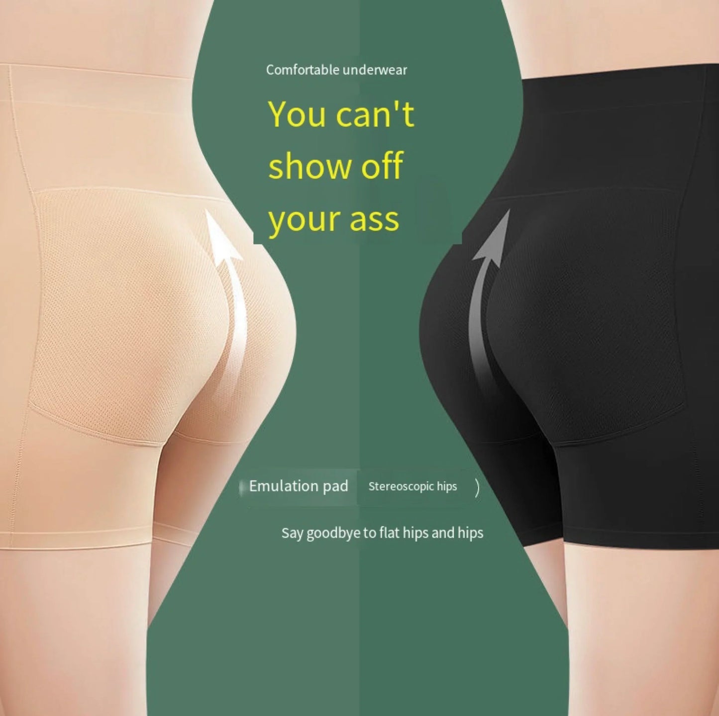 Padded Butt Lifter Underwear – Body Shaper Hip Enhancer Push-Up Panty