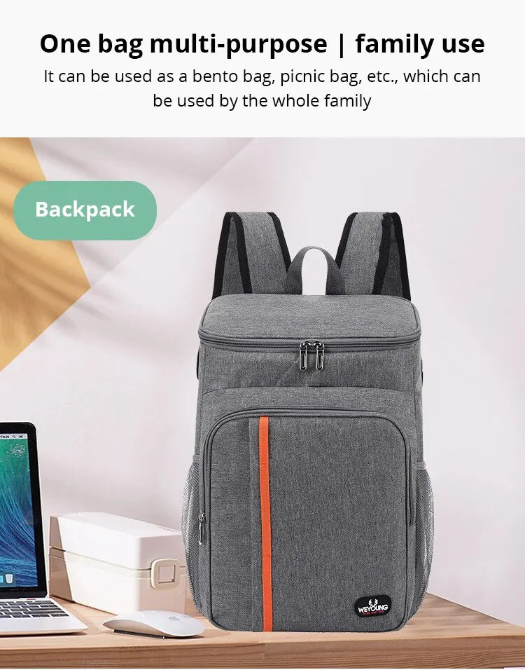 Multifunctional Shoulder Insulation Bag — Outdoor Picnic Cooler Backpack, Leak-Proof Ice Bag for Travel & Fresh-Keeping