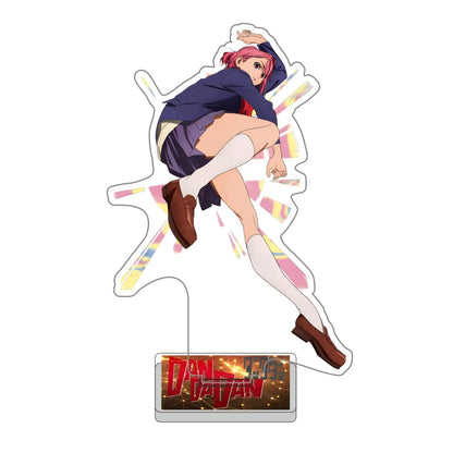 Anime Dandadan Momo Acrylic Keychain Stand – 15cm Cosplay Figure Display Plate for Bag Decoration, Fan Gift & Collectible Ornament