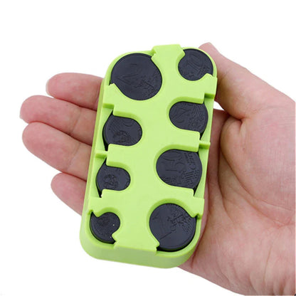 Plastic Mini Euro Coin Dispenser – Car Storage Wallet & Savings Box, Coin Holder Case for Euro Coins