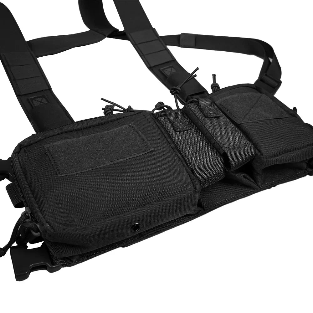 Tactical Vest CS Match – Wargame Military Nylon Chest Rig Vest for Airsoft, Hunting & Outdoor Camping Gear Accessories