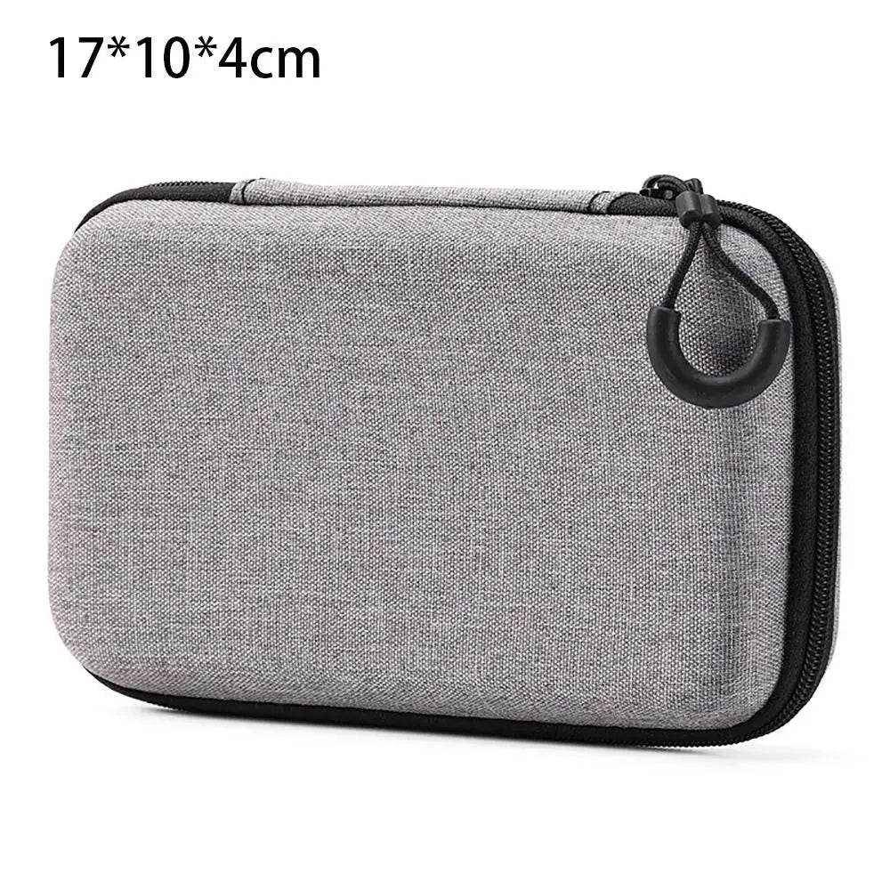 Mini EVA Storage Bag — Zipper Carrying Pouch for AirPods, Earphones, Phone, Charging Cables & Digital Accessories