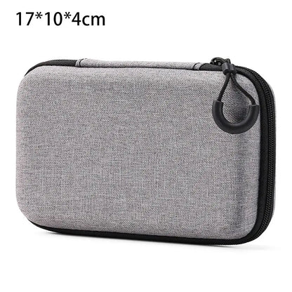 Mini EVA Storage Bag — Zipper Carrying Pouch for AirPods, Earphones, Phone, Charging Cables & Digital Accessories