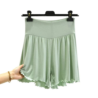 Women's Modal Sleep Shorts - Loose Wide-Leg Casual Summer Homewear