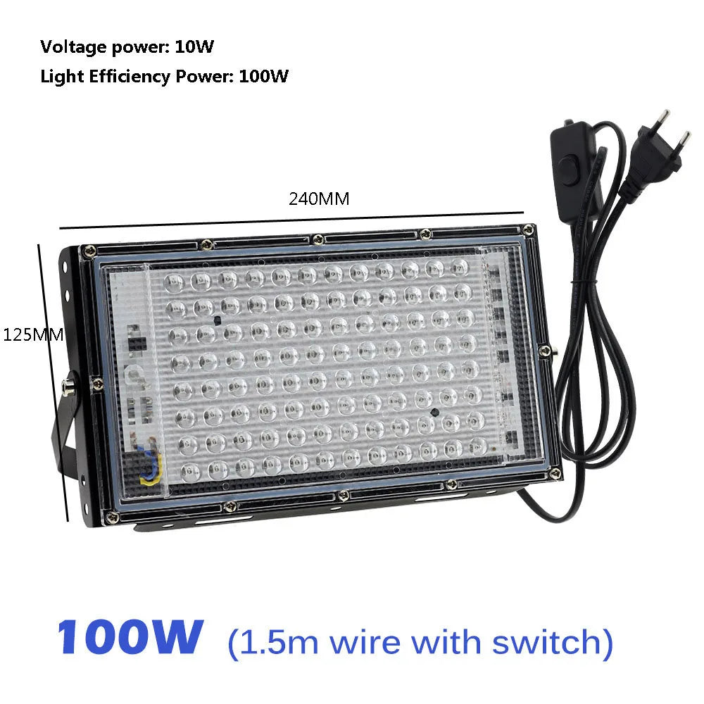 LED UV Curing Lamp — 100W/300W 365nm & 395nm Purple Light for Glue, Resin & Fluorescent Detection