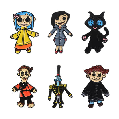 Cartoon Anime Character Enamel Pins – Cute Little Monk Brooches Lapel Badges, Funny Jewelry Gift for Friends