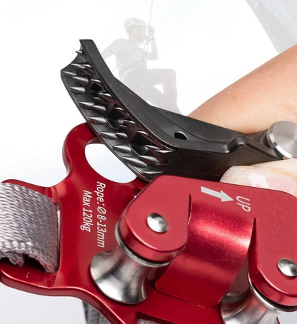Outdoor SRT Foot Ascender with Pedal Belt – Left/Right Rock Climbing Anti-Fall Rope Riser Gear