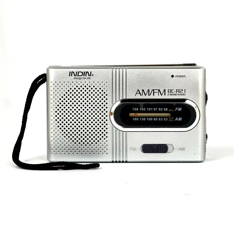 BC-R21/961/962 Mini Portable AM/FM Radio — Battery Operated with Best Reception, Long-Lasting Sound for Running, Walking & Home