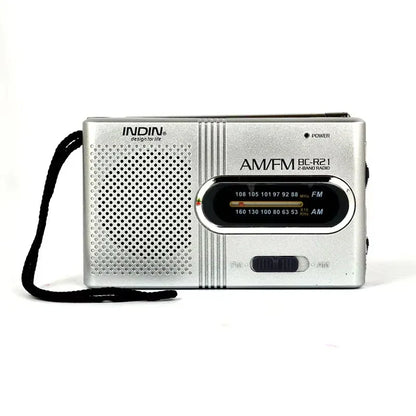 BC-R21/961/962 Mini Portable AM/FM Radio — Battery Operated with Best Reception, Long-Lasting Sound for Running, Walking & Home