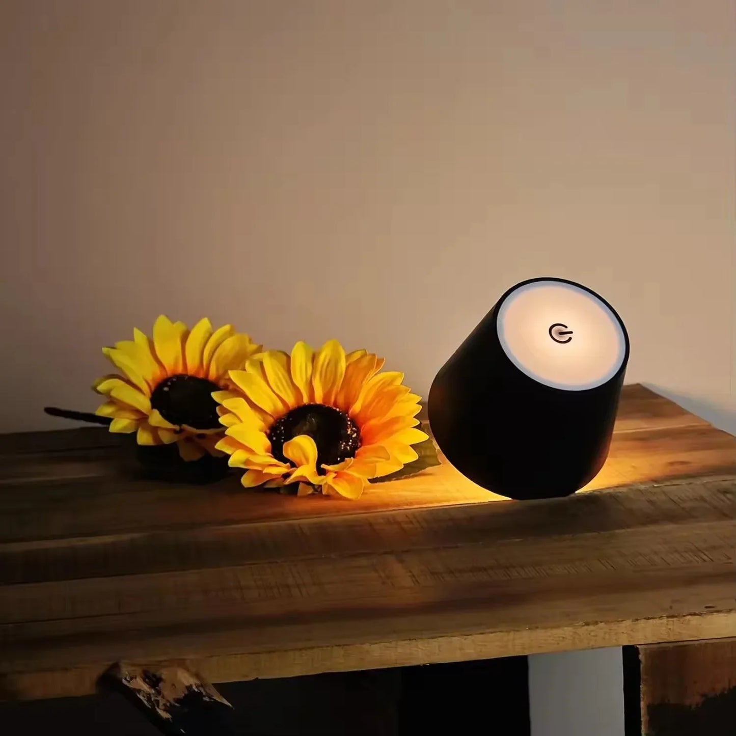 USB Rechargeable Bottle Lamp — Touch Control 3-Color Stepless Dimming Night Light for Wine Bottles & Desk