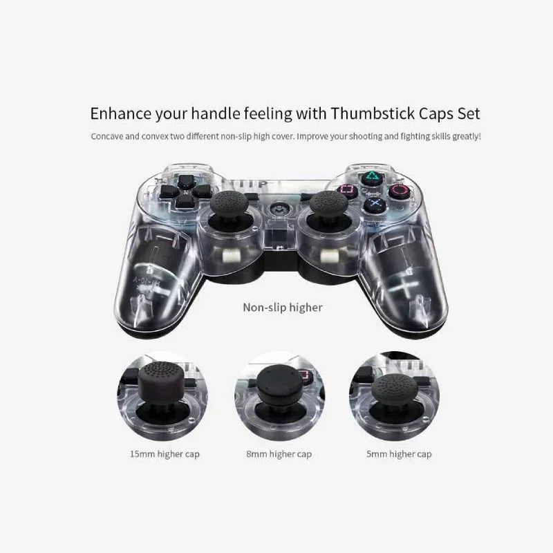 Wireless Transparent Dual Shock Controller for PS3 – Sixaxis Gamepad for Sony PlayStation 3 Console